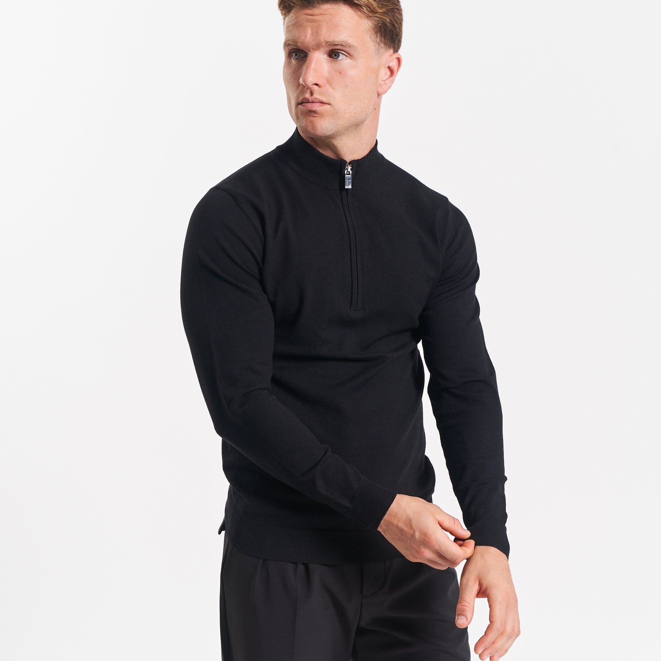 Qtr Zip Neck Jumpers