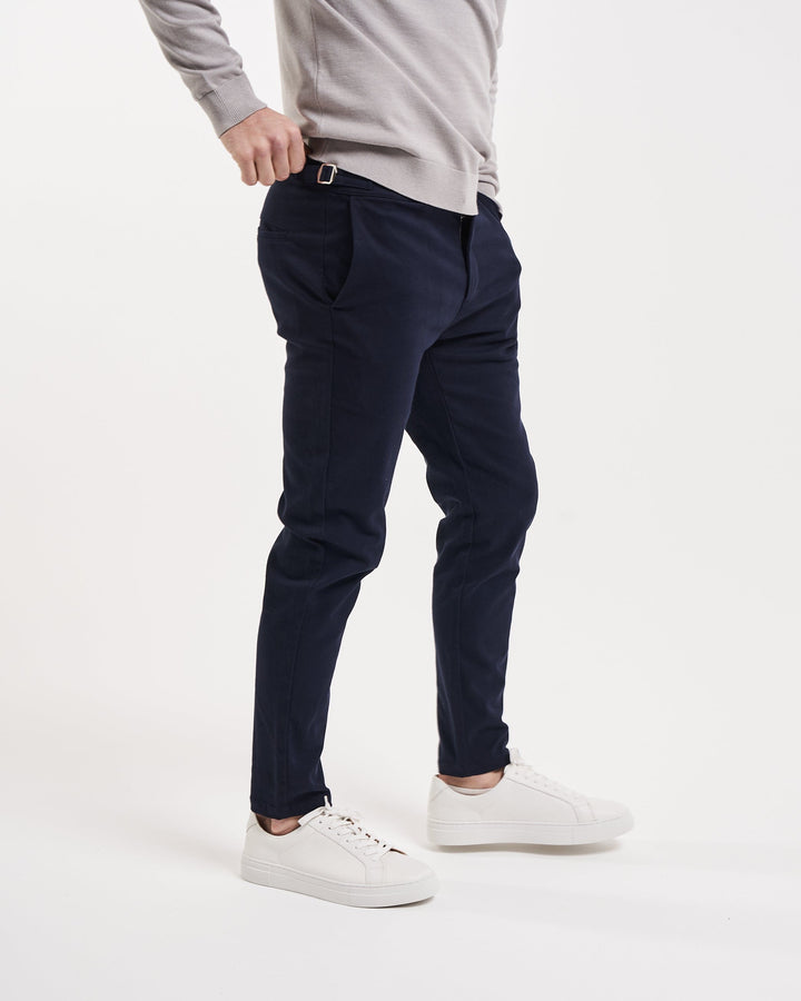 THE COMO CHINO TROUSERS - NAVY