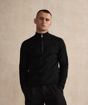 Half Zip Top - Black