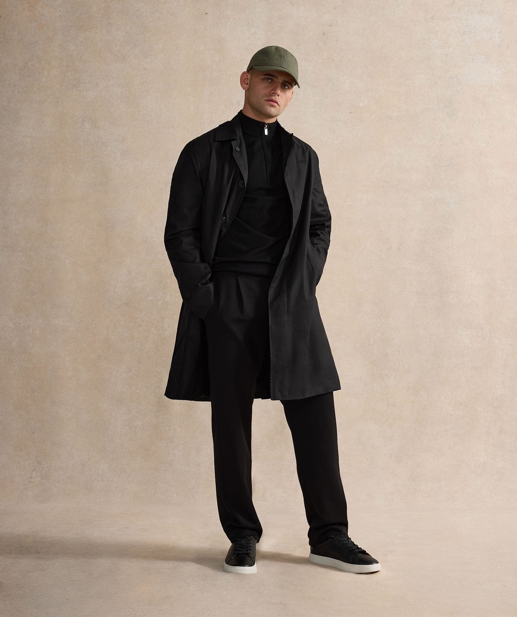 Half Zip Top - Black