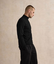 Half Zip Top - Black