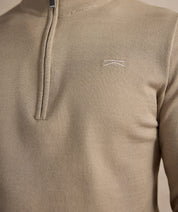 Half Zip Top - Beige