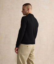 Longsleeve Zipped Polo - Black