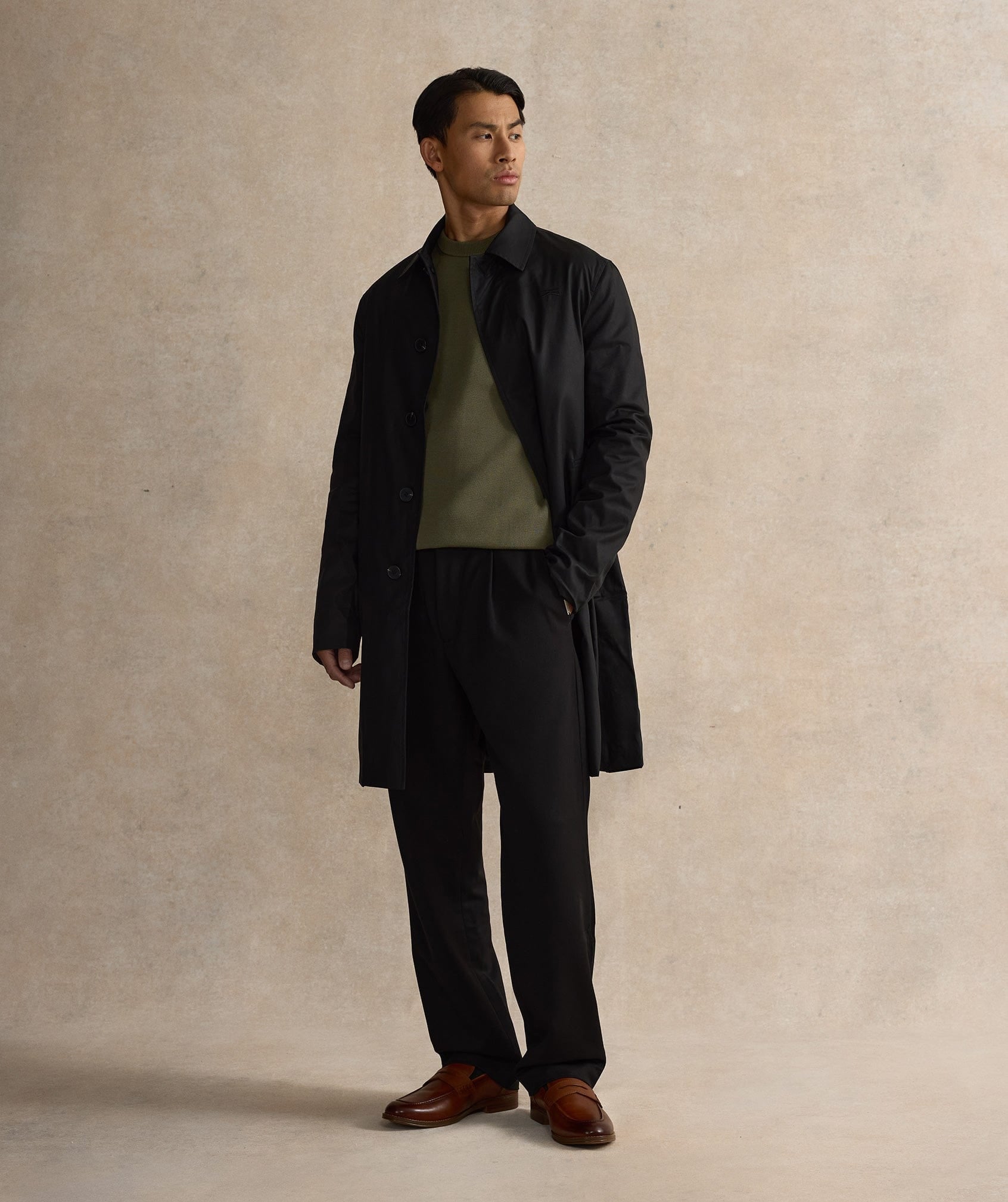 Essential Straight Leg Trousers - Black